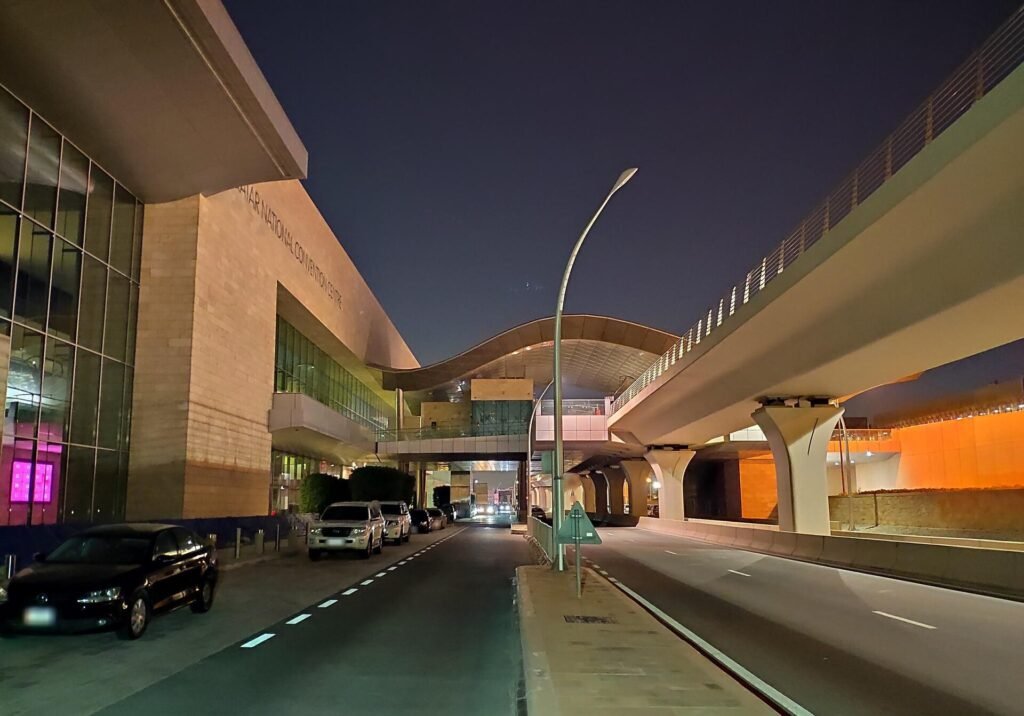 Approach to the Qatar National Convention Centre in Gharrafat Al Rayyan