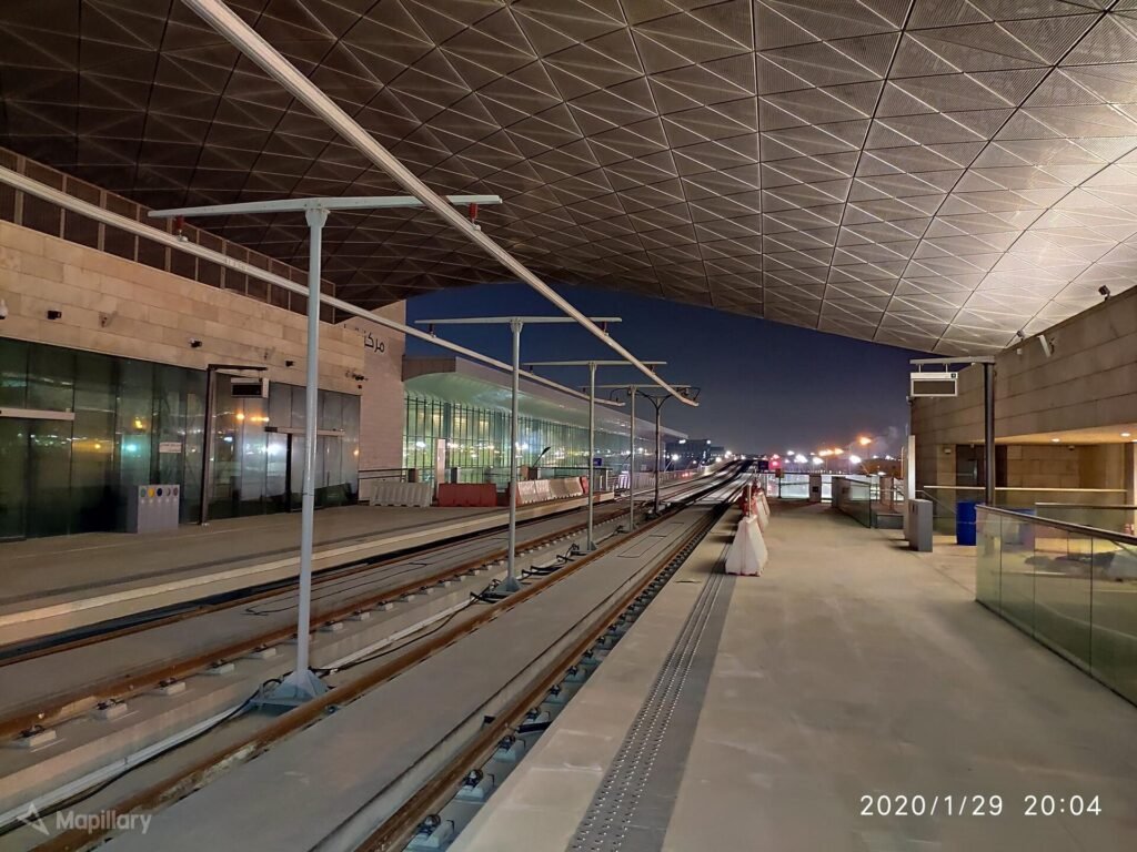 Doha Metro Green Line station near the Qatar National Convention Centre