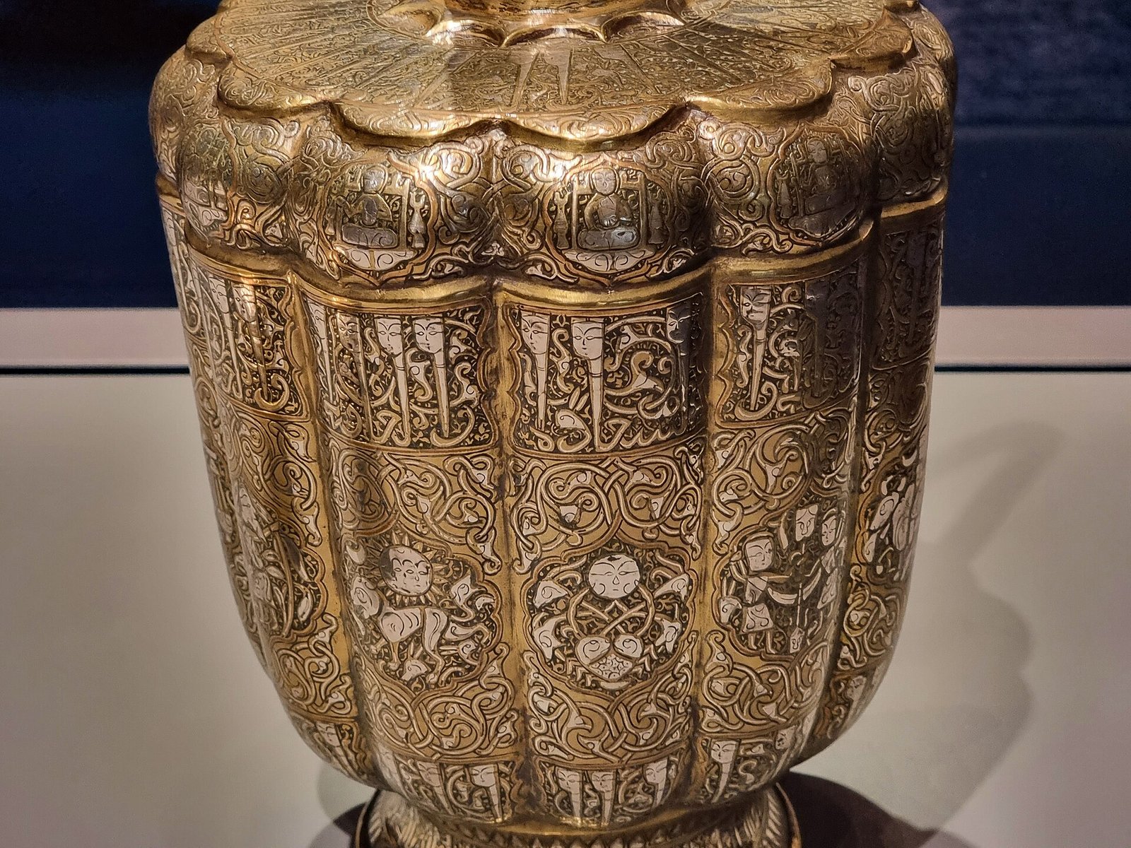 Engraved metal ewer with zodiac signs from Herat, 12th–13th century, Museum of Islamic Art, Doha