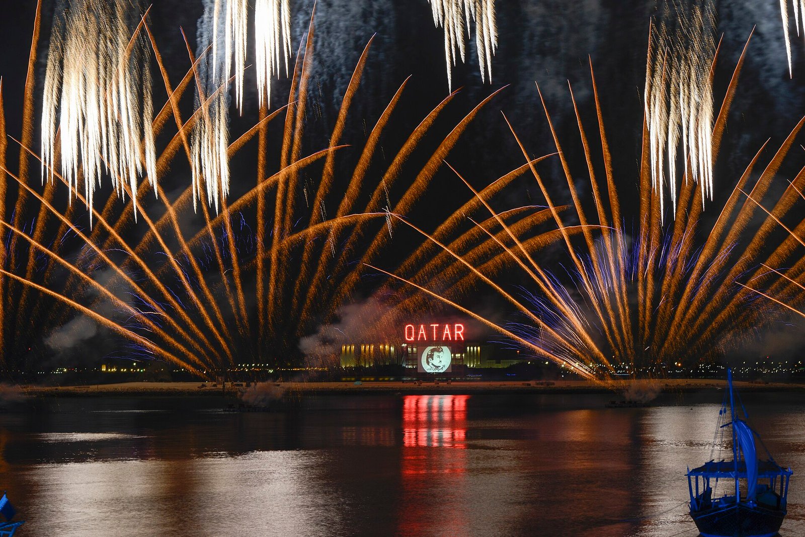 Fireworks over Doha for Qatar National Day